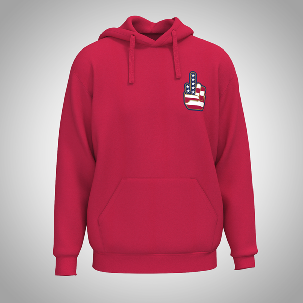 4Q® Hoodie "We Fuck The World" - Red