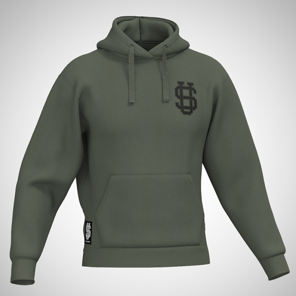 SU® Hoodie "Monogram" - Olive / Black