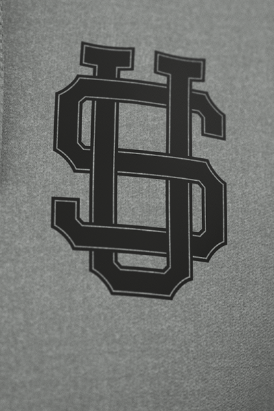 Preview: SU® Hoodie "Monogram" - Sports Grey / Black