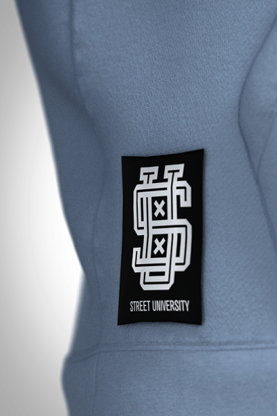 Preview: SU® Hoodie "Monogram" - Denimblue / White
