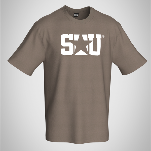 SU® T-Shirt "LOGO No. 3" - Brown